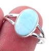 Natural Republic Larimar Gemstone 925 Solid Sterling Silver Gift Ring S.8 J3S64