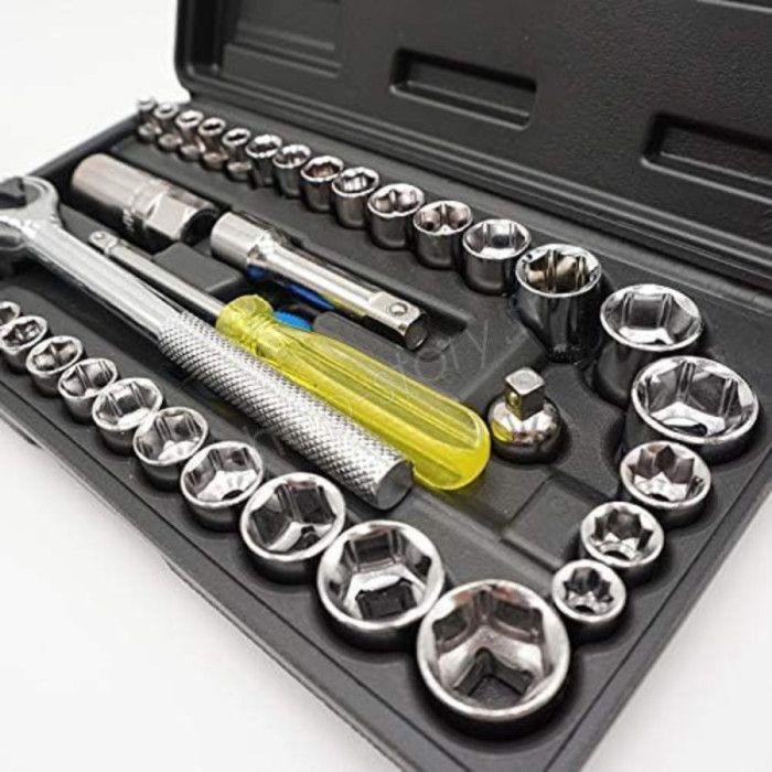 Socket Set - BOXELEC - 39 Pieces - Black