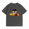 Dragon Ball Super Goku Vegeta Print Tshirt Casual Short Sleeve Cotton Anime Streetwear Unisexs Tshirt