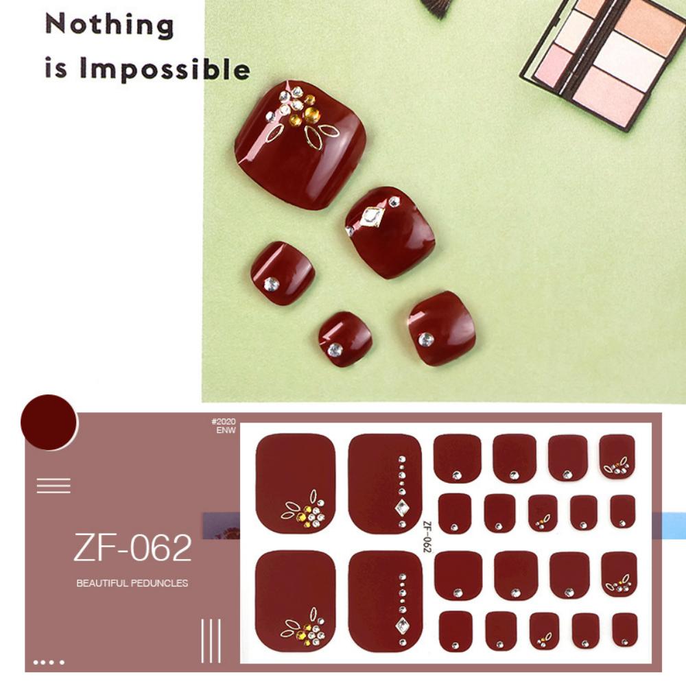 Наклейка для ногтей на ногах трехмерная 3D имитация страза наклейка для ногтей на ногах водостойкая наклейка для ногтей на ногах полная наклейка
