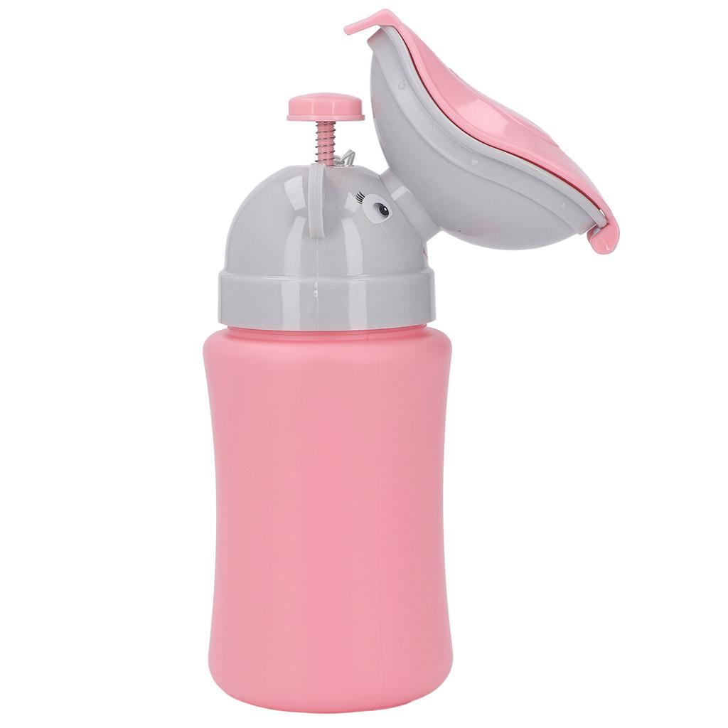 Pee Training Cup Children Lightweight Portable Emergency Urinal Potty Toilet for Baby Toddlers Pink