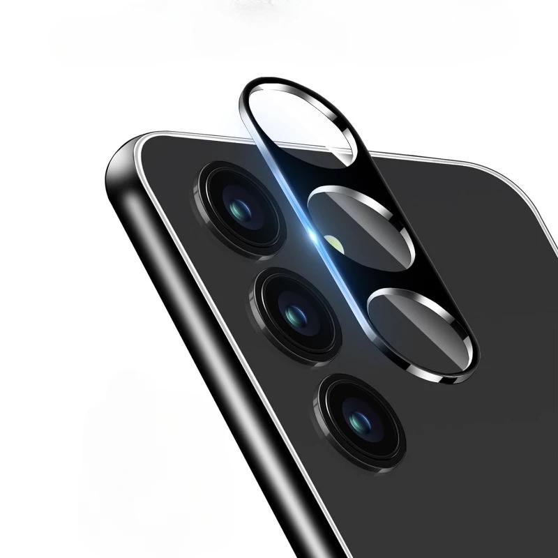 2PCS Camera Lens Case For Samsung Galaxy S25 S24 Ultra A16 A36 A56 A35 A55 A15/Xiaomi Redmi Note 13 14 Pro Tempered Camera Protector Lens Ring Film