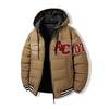 Cotton Coat Men's Embroidered Contrasting Color Trendy Loose Removable Hat Double-sided Wear Student Cotton Jacket Hooded Jacket
