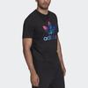adidas Оригинальная дышащая футболка с коротким рукавом с логотипом и буквенным узором, мужские футболки, цвет черный HC7116