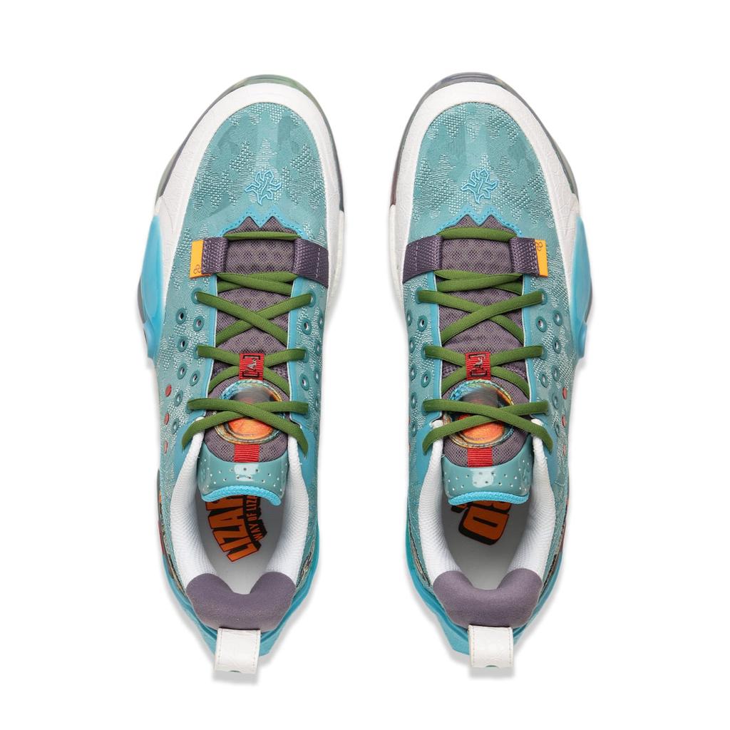 Баскетбольные кроссовки Li Ning All City 13 Low top Мужские Сине-зеленые ABAV017-4