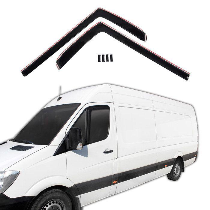 Déflecteurs d'air - SCOUTT - Mercedes Sprinter W906 - Fumé - Acrylique renforcé - Installation facile