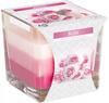 Candle Scented Candle Tricolor Glass Rose