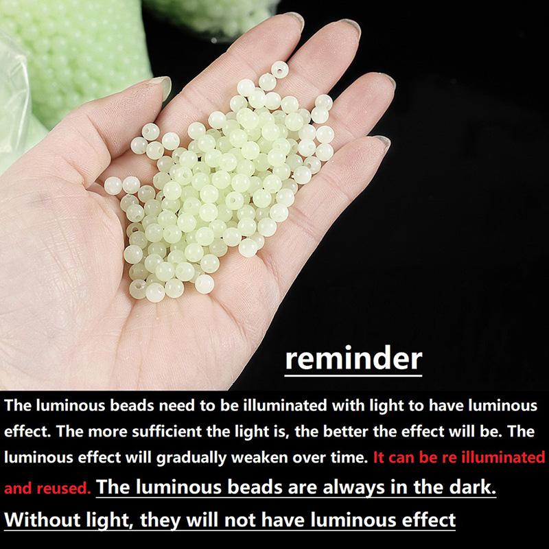 1 шт. светящиеся бусины рыболовные космические бобы 4 мм 5 мм 6 мм 100 шт./пакет резиновые приманки светящиеся поплавковые шарики для рыболовных снастей на открытом воздухе