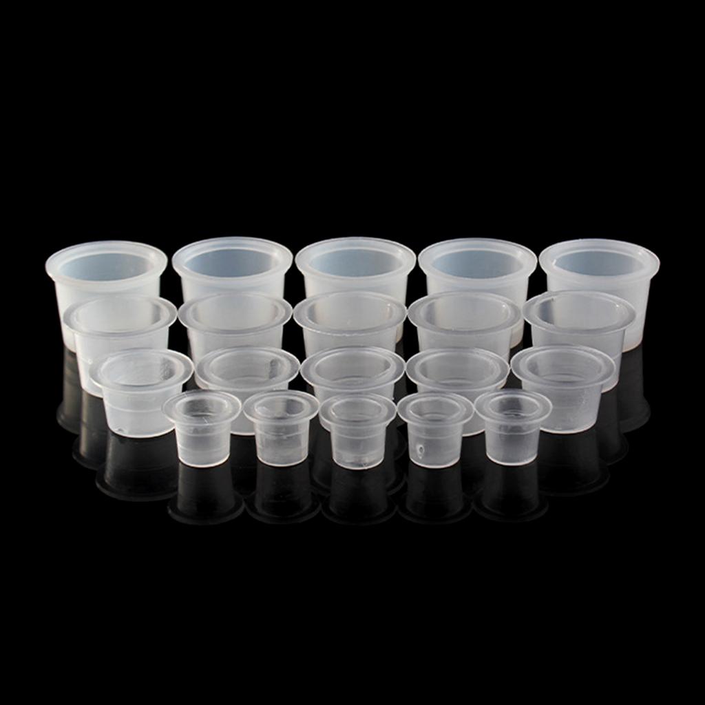 Контейнер для пигмента, подходящий для игл, микроблейдинга, крышек для чернил для татуировок, аксессуаров для перманентного макияжа, источника питания