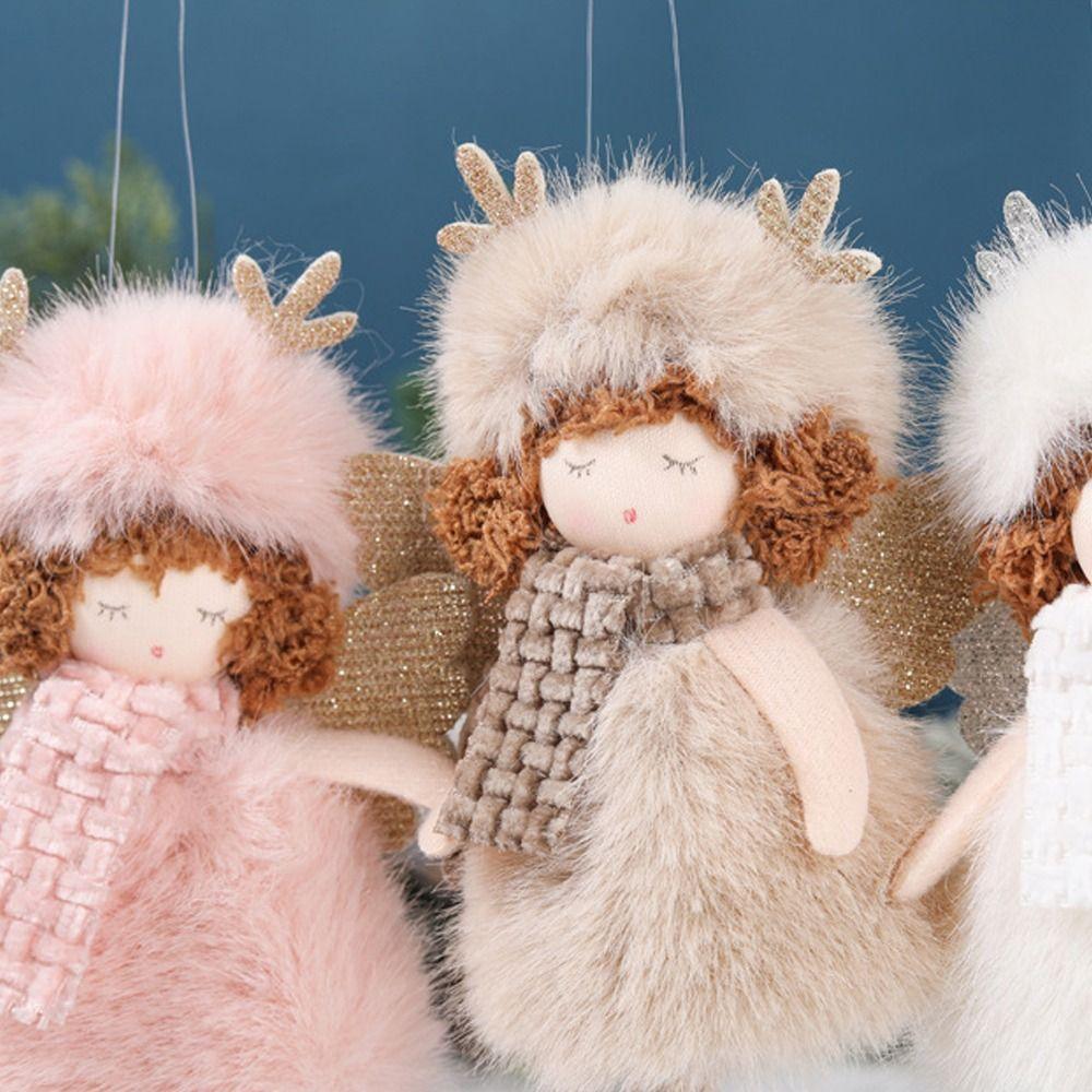 Handmade Christmas Angel Girl Ornaments Cartoon Xmas Tree Pendant Party Favors