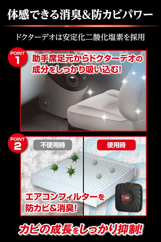 Carmate D292 Доктор. Дезодорант Dr.DEO Премиум Усилитель Фильтра Кондиционера Анти-Плесень Без Запаха Стабилизированный Диоксид для Автомобилей