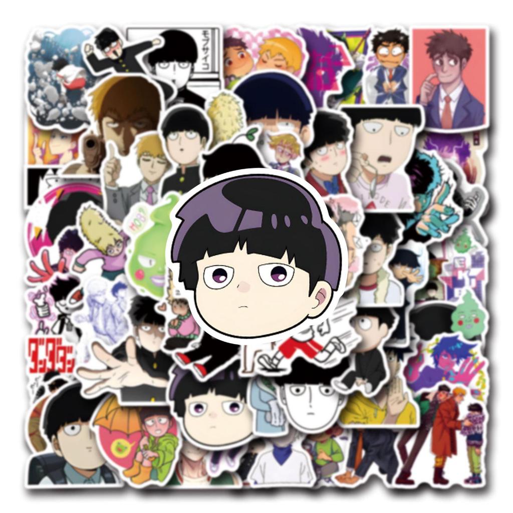 55 Наклеек для Манги и Мультфильма Mob Psycho 100 - Водонепроницаемые Наклейки для DIY