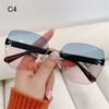 Ladies Eyeglasses Vintage Women Shades Frameless Sun Glasses Rimless Sunglasses Gradient Sunglasses