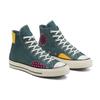 Converse Chuck 70 High Удобные и стильные парусиновые кроссовки средней высоты Унисекс Желто-зеленый