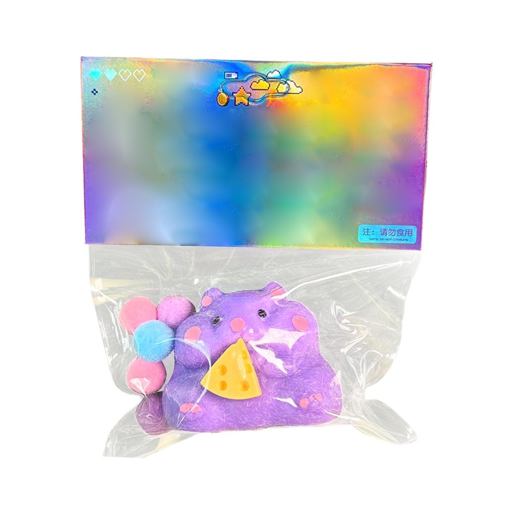 Colorful And Cute Hamster Cheese Toy, Stress-Relieving Slow Toy, Suitable As A Children's Gift.