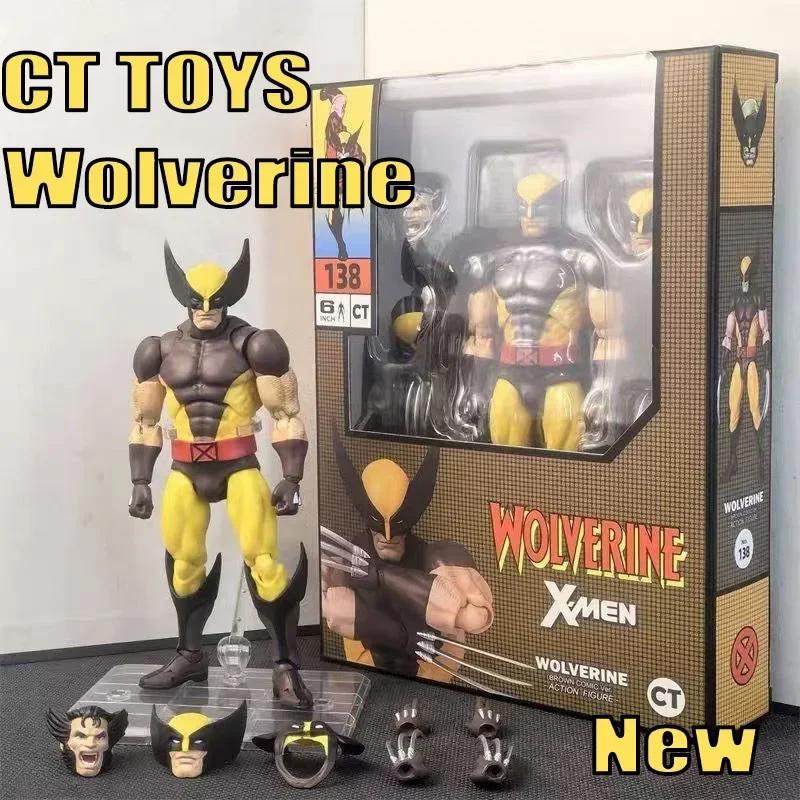 Ct Toys Фигурка Росомахи Коричневая Комикс Mafex Фильм Аниме Модель Действия Статуэтка Рождественские Подарки 138 Позная Шарнирная Масштабная Детализированная Подвижная Коллекционная