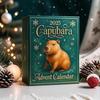 Capybara Advent Calendar 2025,24 Days Christmas Advent Countdown Calendar, 2D Flat Acrylic Capybaras Animal Pendant Surprises for Christmas Tree Decor