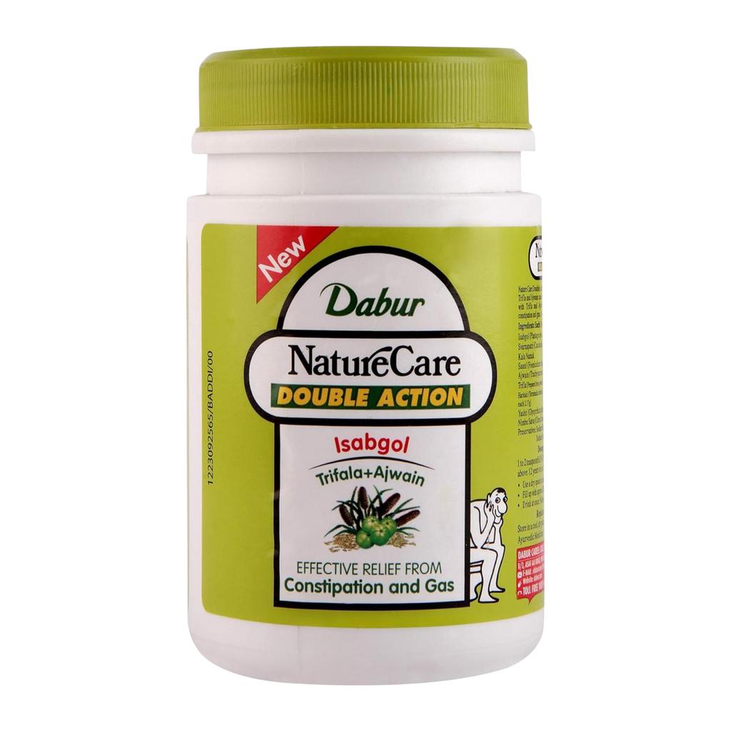 Dabur Nature Care Double Action Isabgol With Trifala And Ajwain For Constipation Relief & Digestive Wellness 100g Pack Of 2