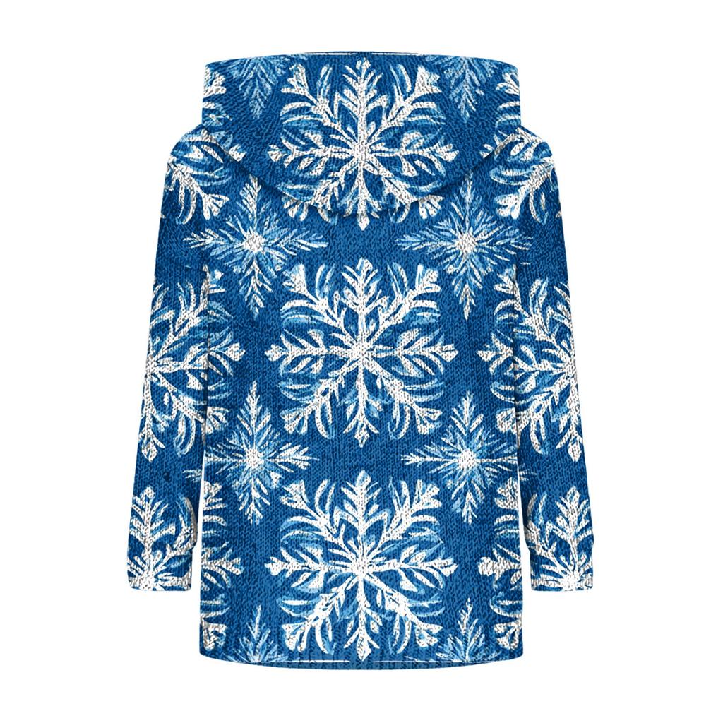 Женская модная повседневная толстовка с капюшоном и длинными рукавами с принтом