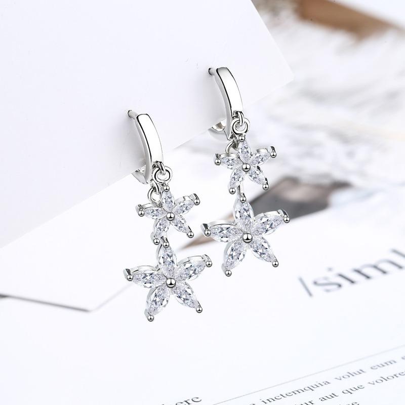 Lindon Copper Alloy Zircon Earrings Drop Earrings For Women Wedding Party Gifts