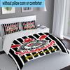 3PCS Custom Name Corinthians Team Crest Bedding Set, Including 1pc Duvet Cover And 2pcs Pillowcases, Suitable for dorms and bedrooms Gift