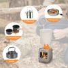 Портативная походная печь из нержавеющей стали Легкая складная дровяная печь Карманная печь Для приготовления пищи на открытом воздухе в походе на пикнике