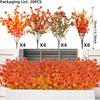 20PCS UV-Resistant Artificial Fall Flowers Outdoor/Indoor - Low-Maintenance Fall Decorations, Fall Decorations for Home
