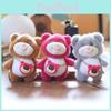 Cute Cartoon Lotso Style Bear Plushie Keychain Travel Bag Decor Kids Doll Gift