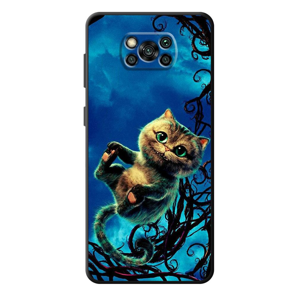 Задний чехол из ТПУ для LG G7 K42 K50 K52 K41s K40s G6 K50s K61 G8 ThinQ K51s K40, черный чехол для телефона «Алиса в стране чудес» с Чеширскими котами