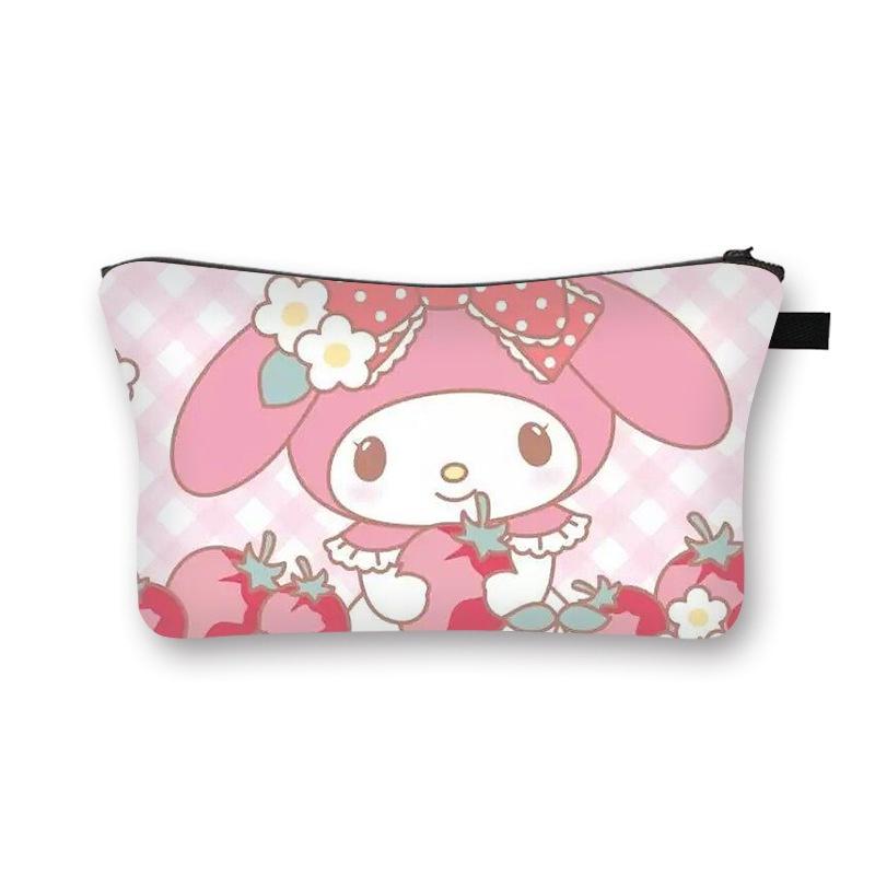 Лето 2023 Новый Стиль Sanrio Милый Сладкая Девочка Косметичка Мультяшная Студенческая Сумка для Хранения Оптом