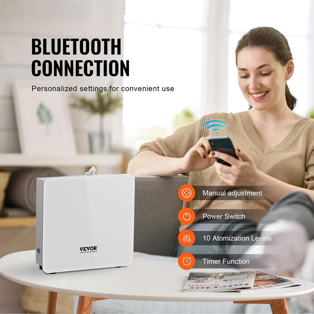 Scent Air Machine for Home 480ML Cold Air Diffuser 2500sq.ft Waterless