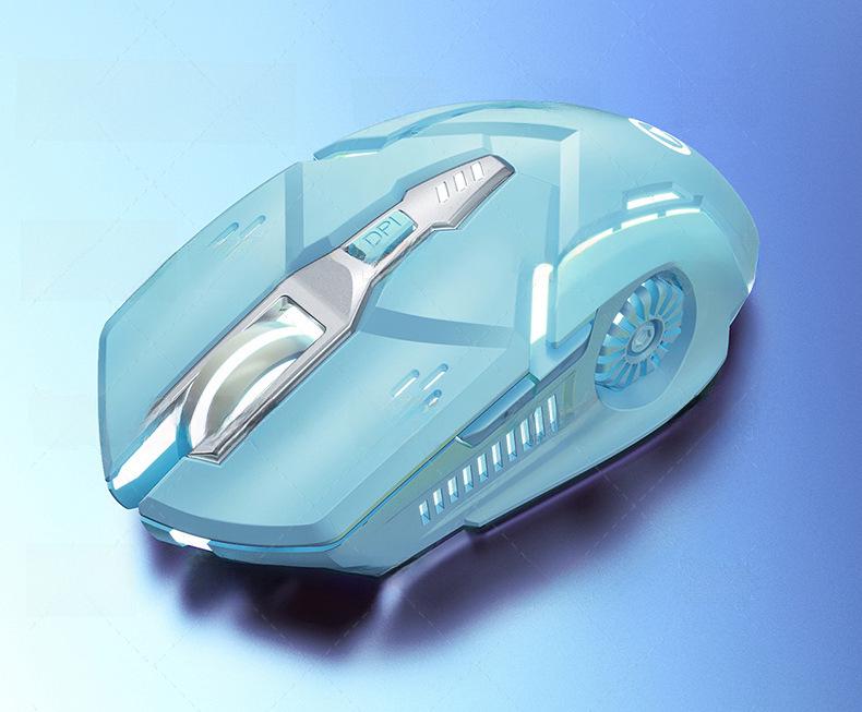 Беспроводная игровая мышь Silver A9 Luminous Silent Wireless - розовый аксессуар для ноутбука для девочек