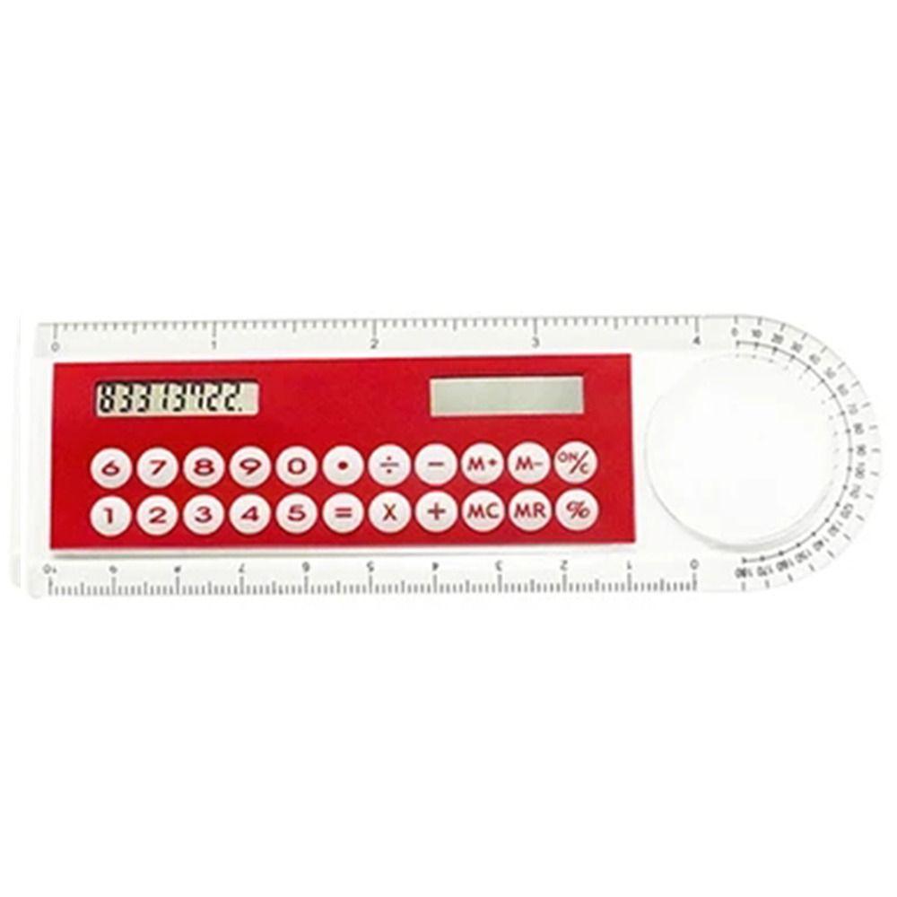 Colorful Childrens Tool Portable Digital Caliper Calculator Ruler Office Stationery Solar Energy Calculator