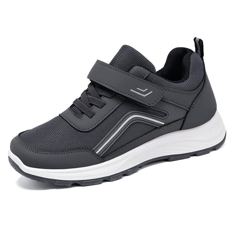 Обувь женская летняя новая обувь для пожилых парная мужская и женская дышащая и удобная обувь для ходьбы на липучке