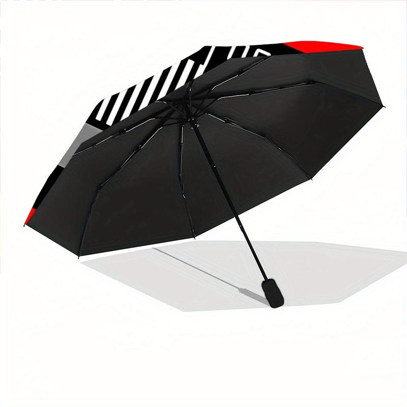 1pc No Signal Pattern Automatic Open/Close Umbrella, Portable Folding umbrella for Everyday Use yy250826084