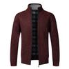 Autumn Winter Causal New Men's Jacket Slim Fit Stand Collar Zipper Jacket Men Solid Cotton Thick Warm  Sweater