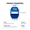 4Pcs Stainless Steel Car Door Lock Cap Cover for Jeep Renegade Wrangler JK Grand Cherokee Compass Patriot Liberty Auto Accessory