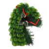 Xmas Wreath Rural Animal Decorative Wreath Farm Pinecone Horse Head Front Door Wreath for Home