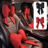 1PCS Car Headrest Lumbar Rest Neck Pillow Backrest Car Car and Seat Car Linen Pillow Lumbar Headrest Rest Bow Cotton Stream Q0S8