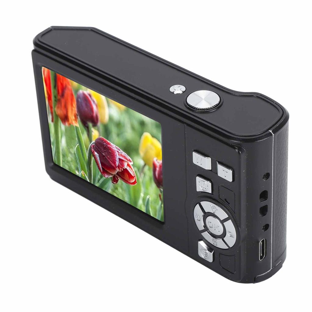 Digital Camera 48MP 2.7K HD 8x Zoom Compact 2.8 Inch IPS Display Auto Focus Anti Shake Digital