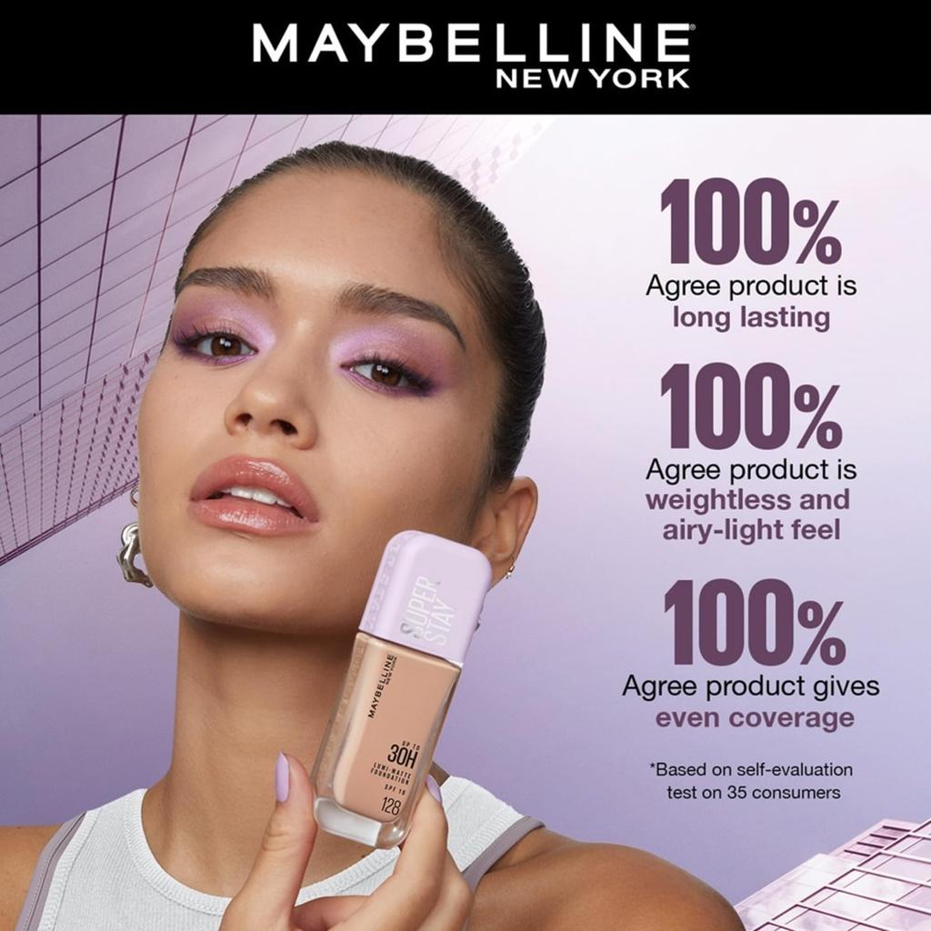 Maybelline Жидкая тональная основа New York Super Stay Lumi Matte 311, стойкость 30 часов, невесомое полное покрытие, не переносится, 35 мл