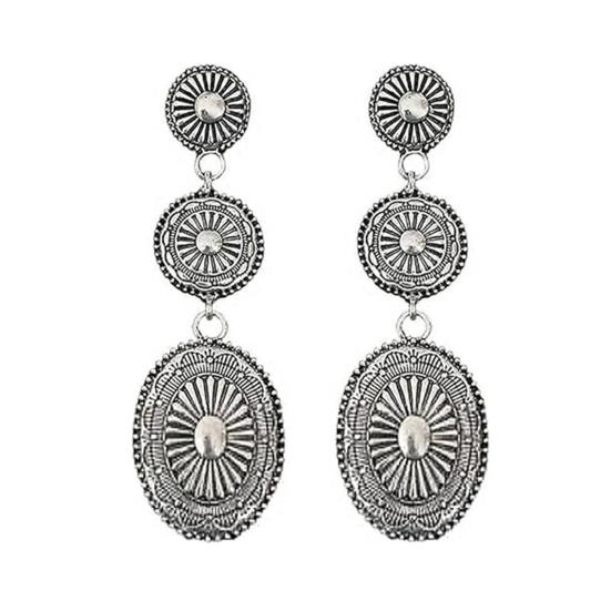 1 Pair Bohemia Style Drop Earrings Tassel Design Lightweight Stud Earrings Urban Charm Earrings Jewelry Gift