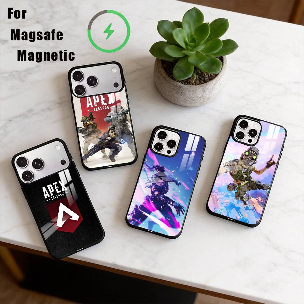 Apex Legends Phone Case For iPhone17,16,15,14,13,12,11 Plus,Pro Magnetic with Magsafe Wireless Charging