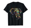 Elephant Animal Colourful Zoo Art Elephant T-Shirt