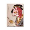 Solid Wood Frame Japanese Fox Mask Art Poster Vintage Geisha Traditional Canvas Painting Oriental Japan Travel Exhibition Wall Picture Room Decor