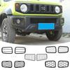 Car Front Fog Light Cover Trim Fog Lamp Guard Decoration for Suzuki Jimny 2019-2023 Accessories, 2pcs(Black)