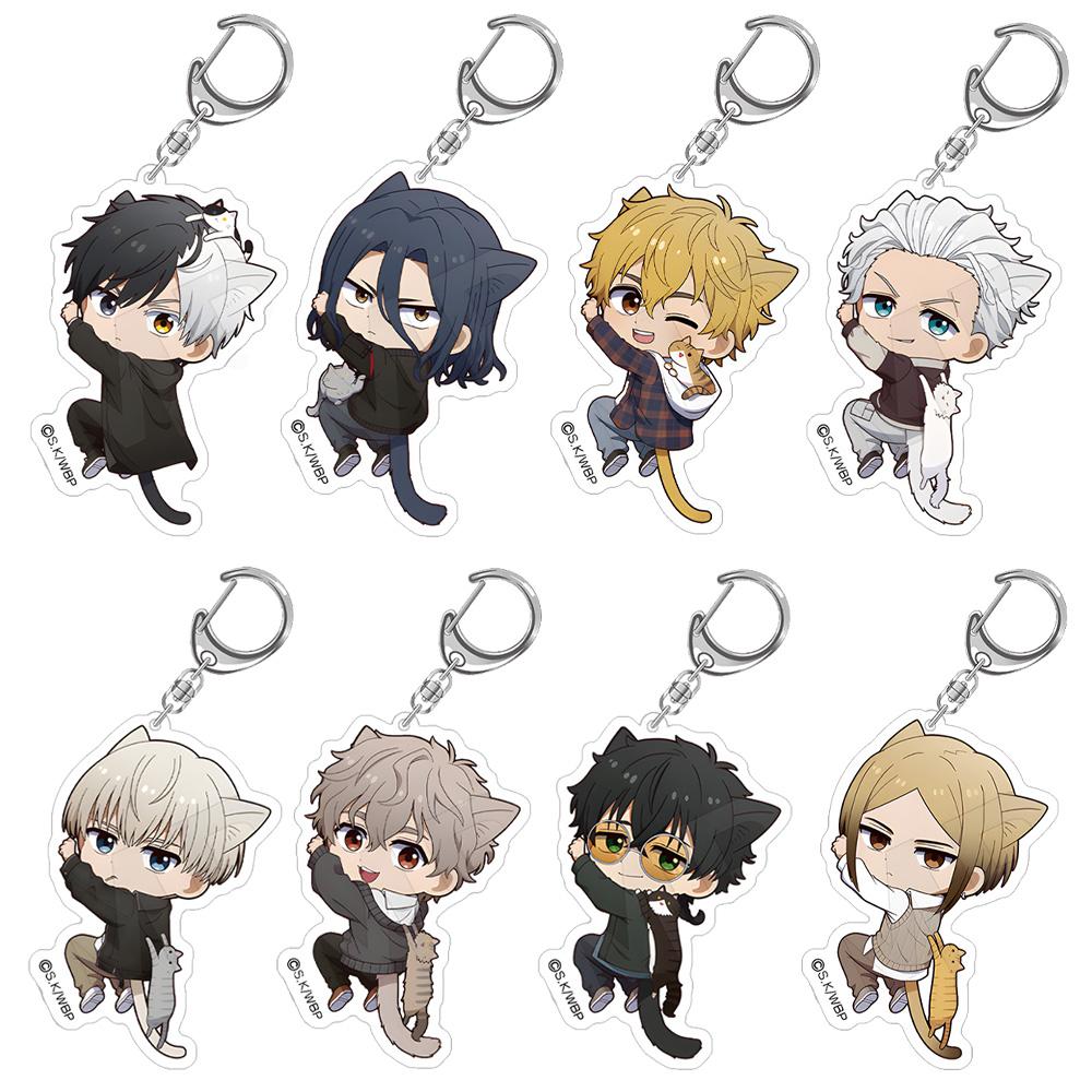 Ветровка Кошачьи ушки Choji Tomiyama Taiga Tsugeura Mitsuki Kiryu Kyotaro Sugishita Toma Hiragi Chibi Акриловый брелок-подвеска