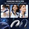 Cold Portable Rechargeable Personal Wearable, 3 Wind Speed, Neck Support, USB Bladeless Lightweight Fan For Hot Flashes, Trav