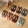 Fashion Bailamos New Women Flat Shoes Fashion Shallow Slip On Ladies Elegant Ballerinas Shoes Soft Flat Heel Round Toe Boat Shoes