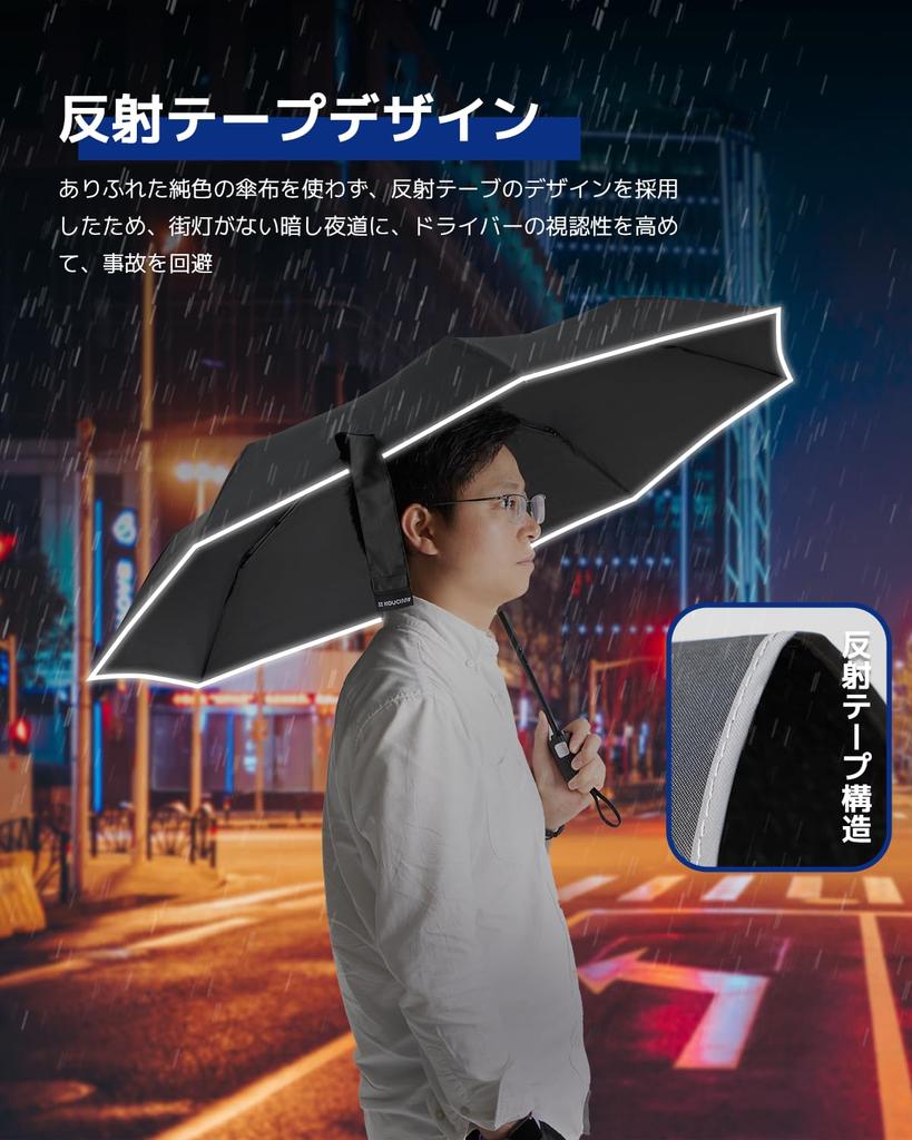 Shape Memory Folding Umbrella That Folds In 3 8 Automatic Automatic Folding Folding Water Quick Strong Wind Easy To Carry Umbrella, Seconds,